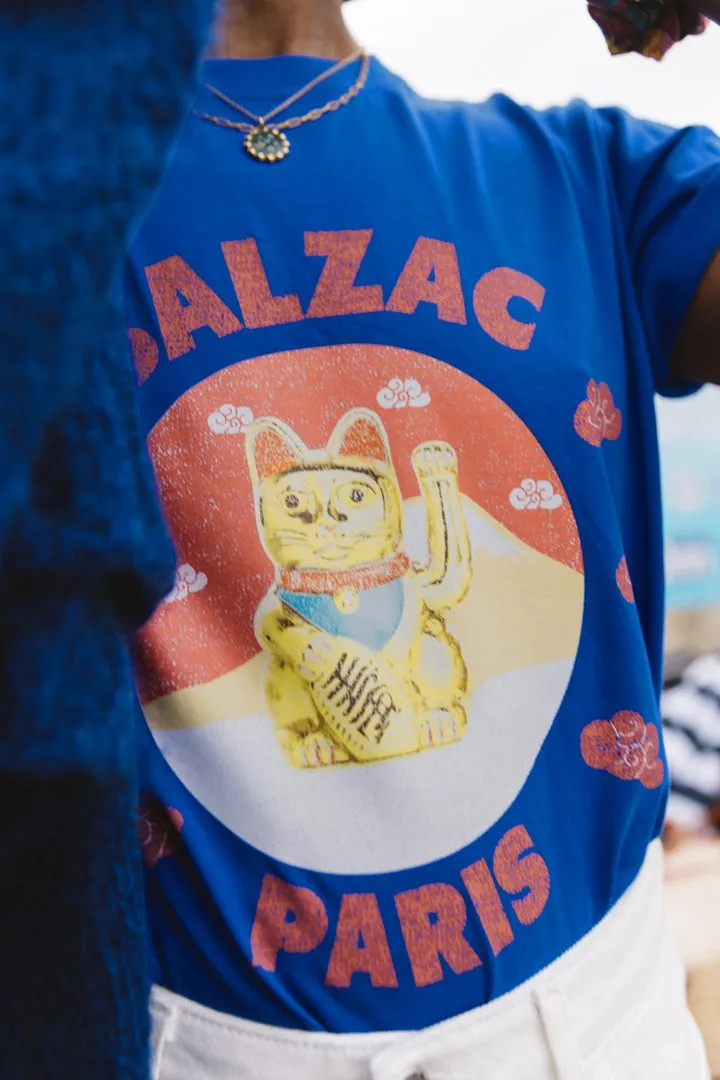 Tee-shirt Bree chat bleu