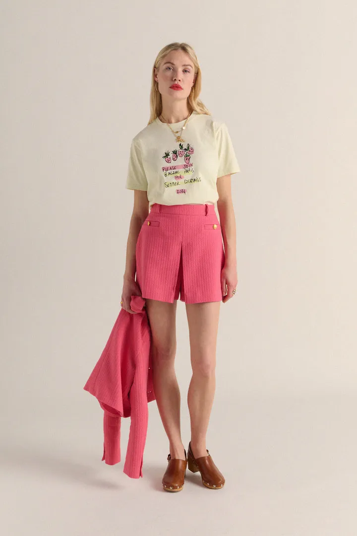 Tee-shirt Bree Cocktail party écru