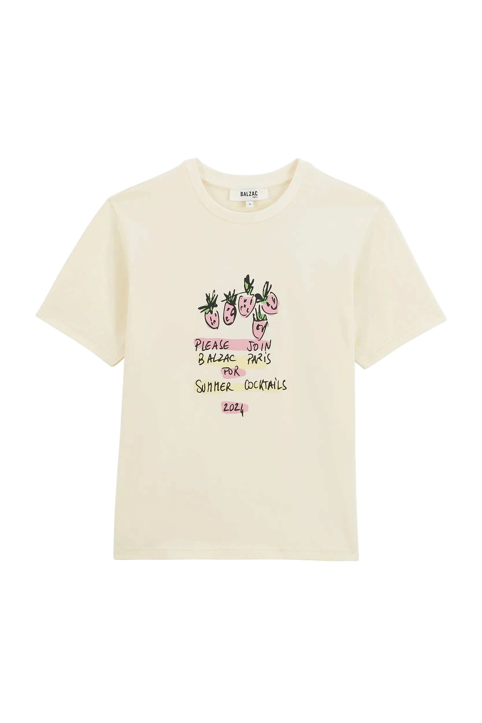 Tee-shirt Bree Cocktail party écru