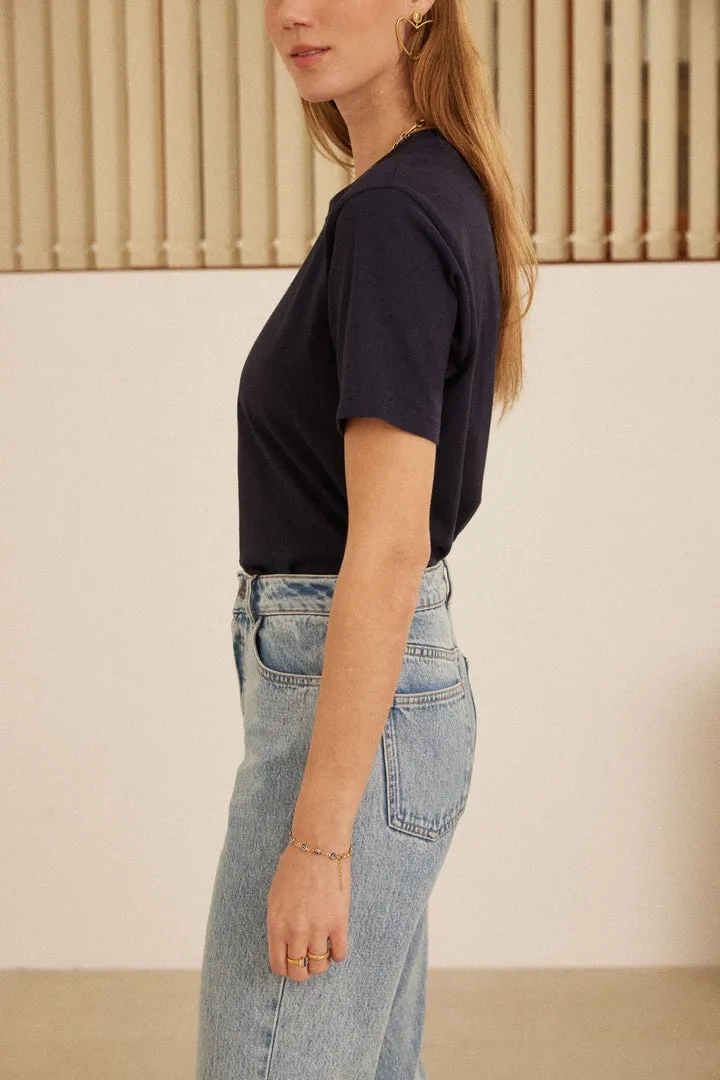 Tee-shirt Bree marine