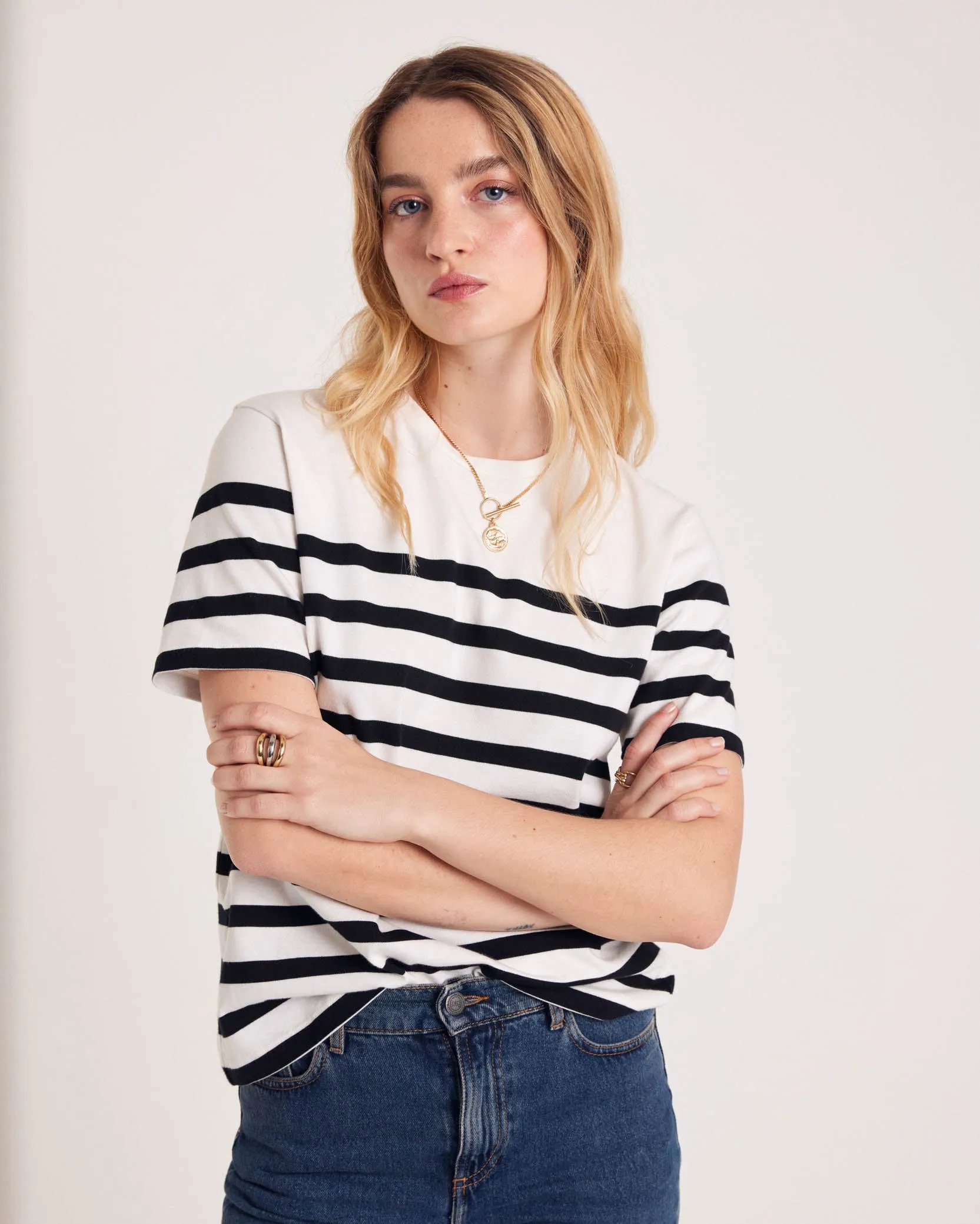 Tee-shirt Bree rayures noires