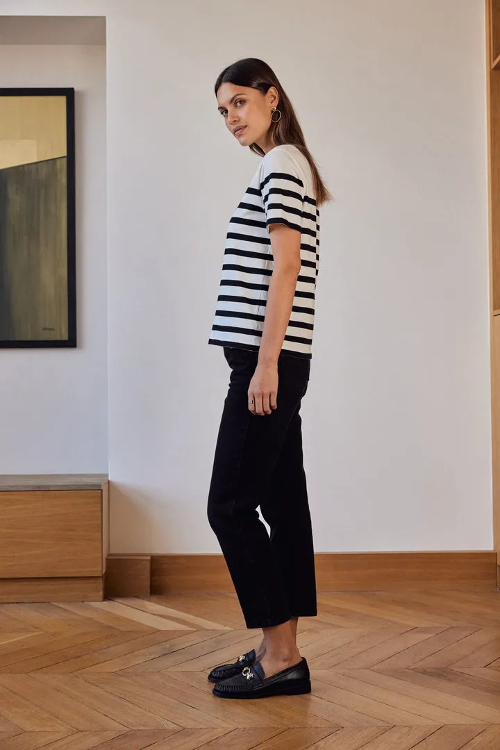 Tee-shirt Bree rayures noires