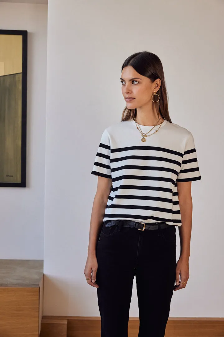 Tee-shirt Bree rayures noires