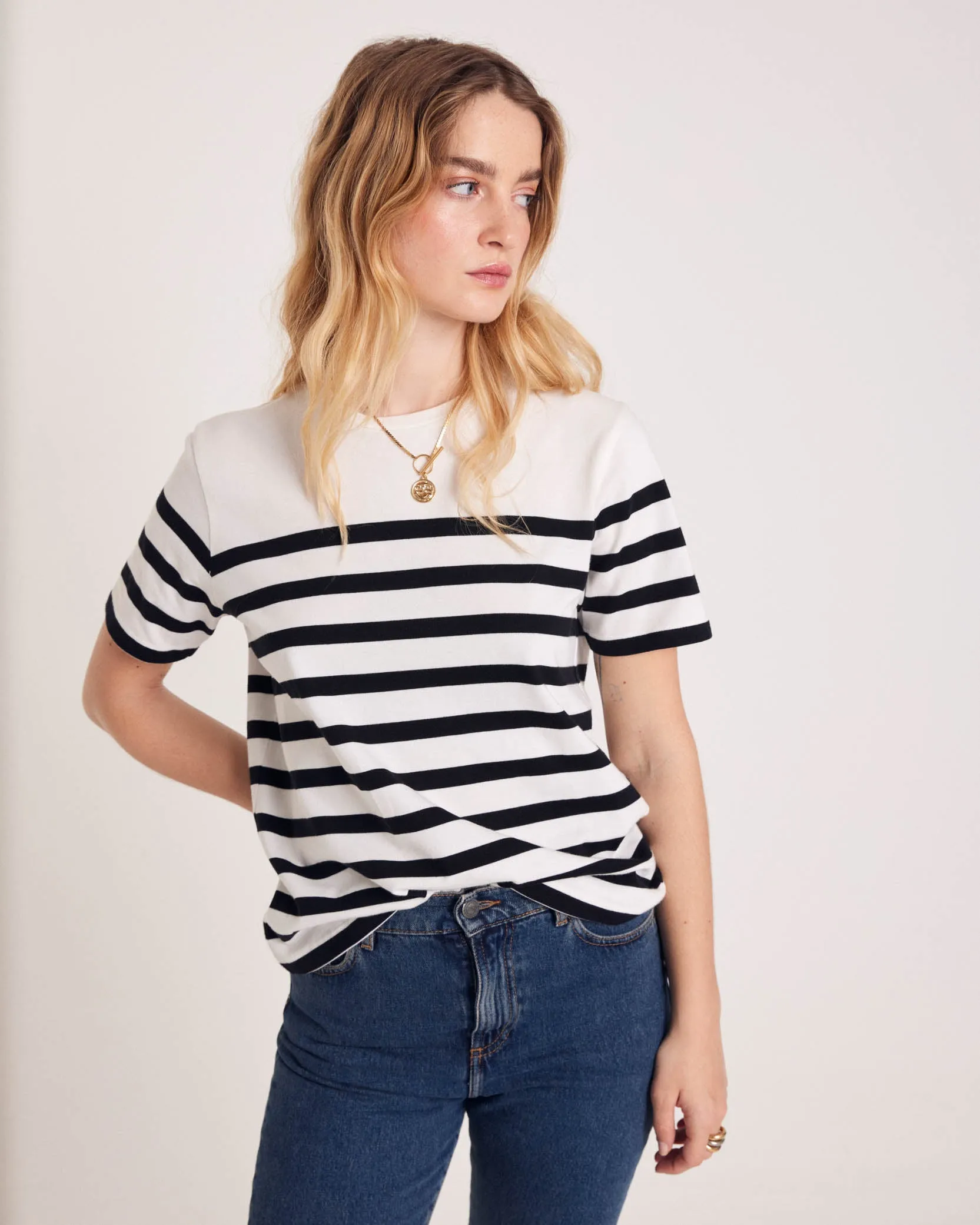 Tee-shirt Bree rayures noires