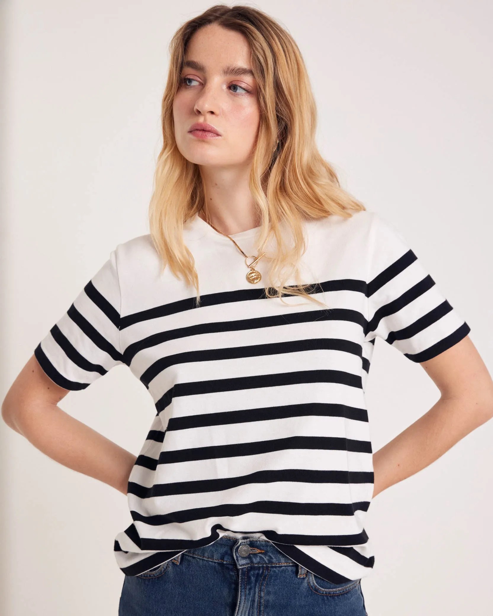 Tee-shirt Bree rayures noires