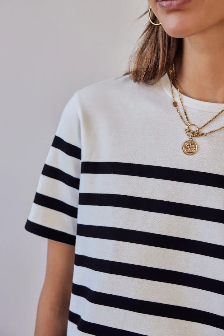 Tee-shirt Bree rayures noires