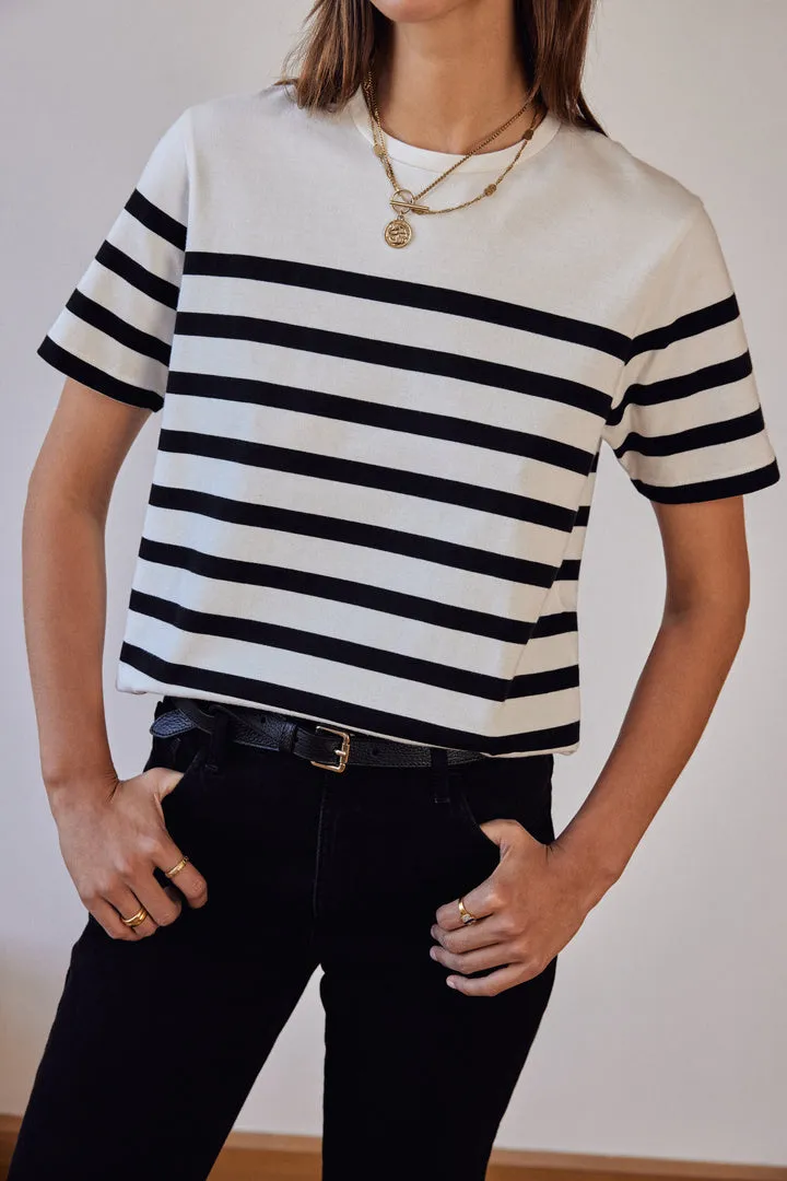 Tee-shirt Bree rayures noires