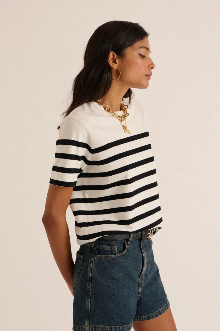Tee-shirt Bree rayures noires