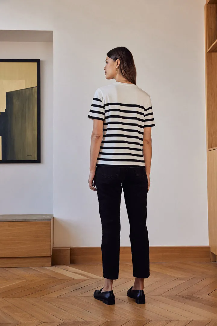 Tee-shirt Bree rayures noires
