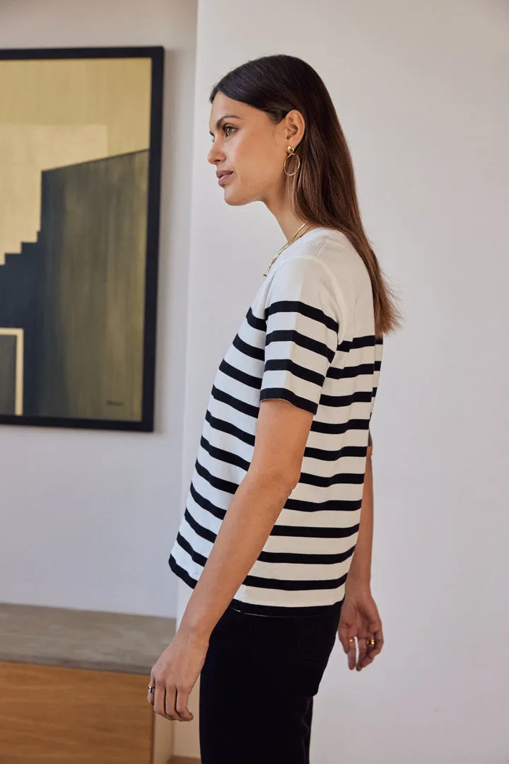Tee-shirt Bree rayures noires