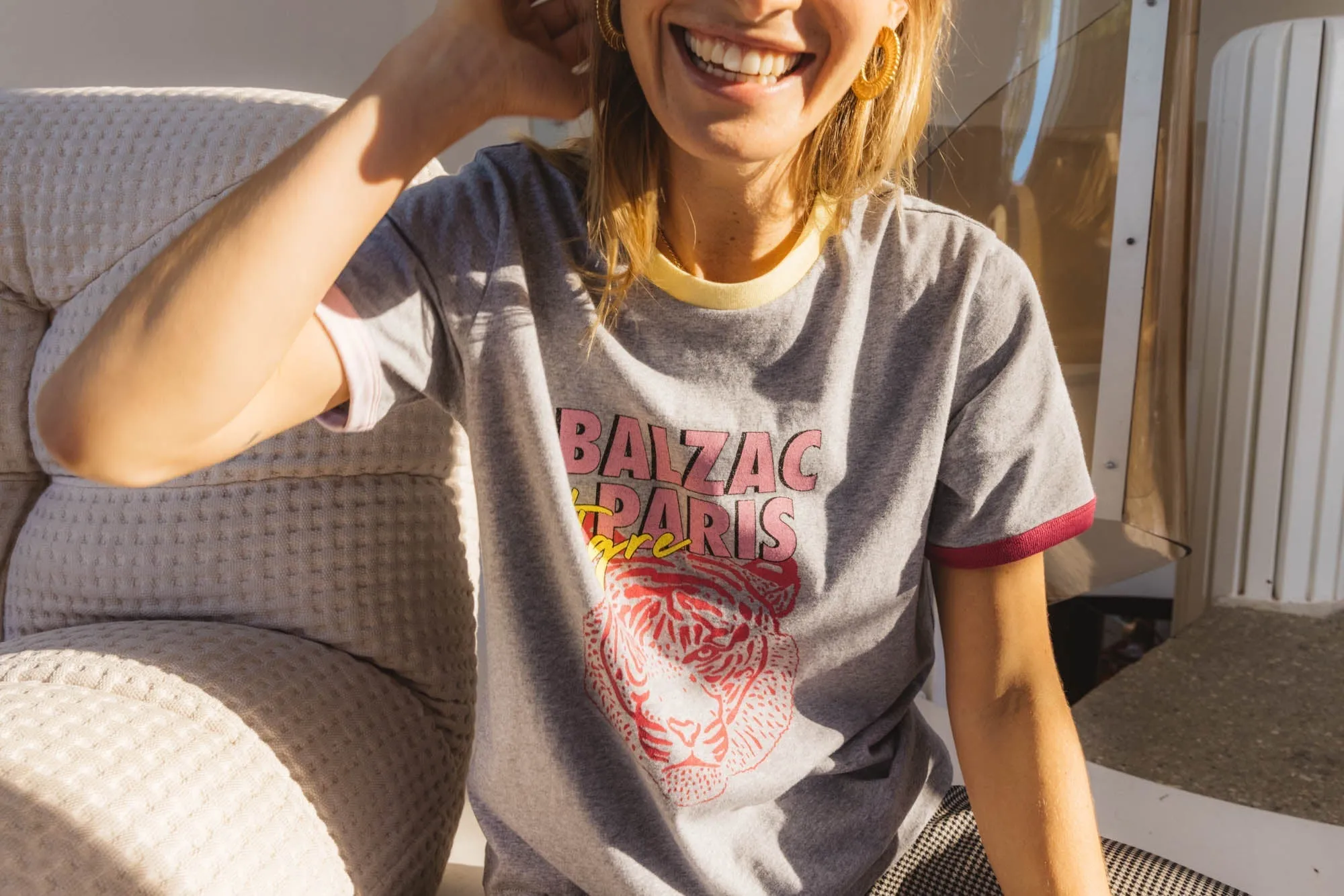 Tee-shirt Bree tigre gris certifié GOTS (old)
