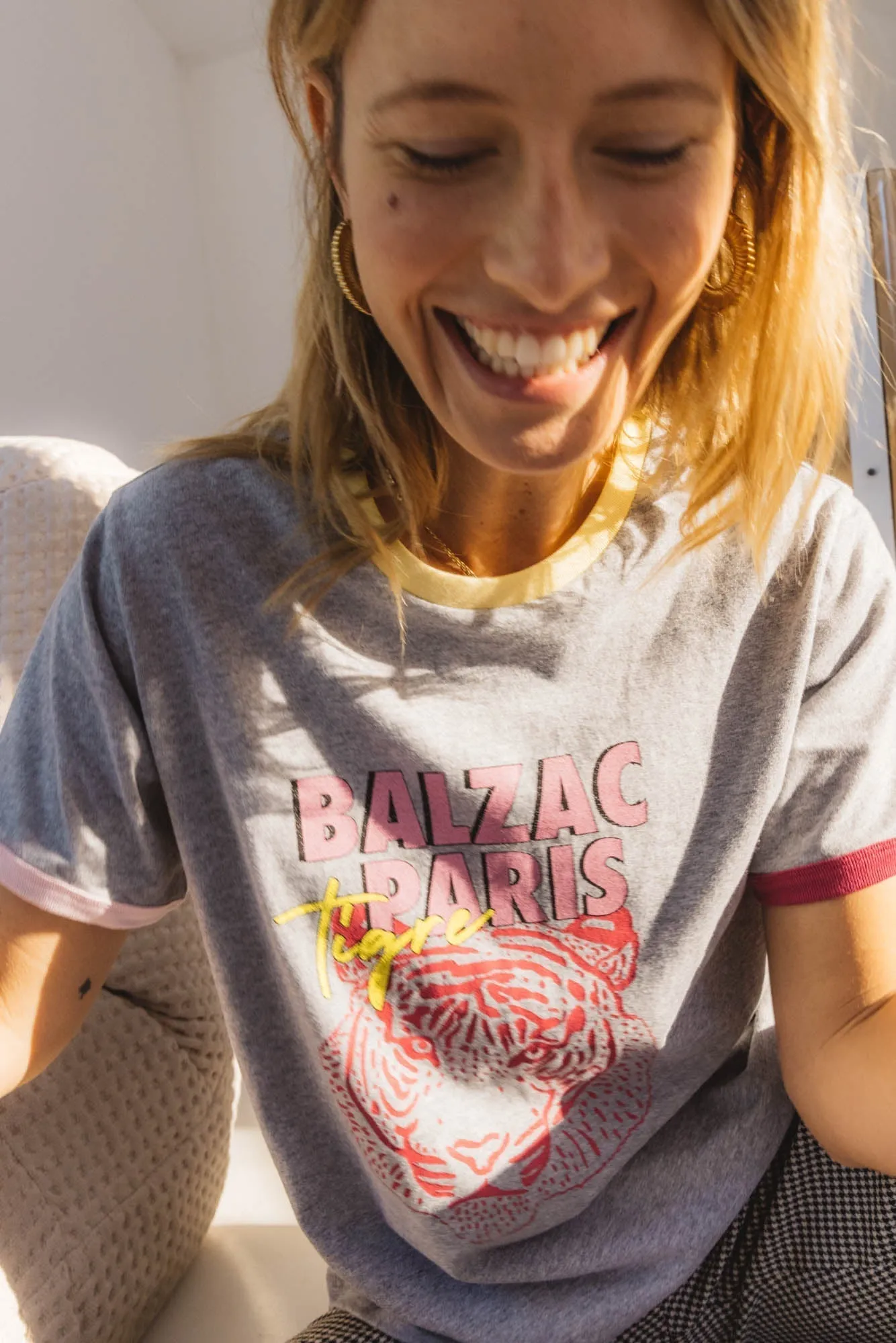 Tee-shirt Bree tigre gris certifié GOTS (old)