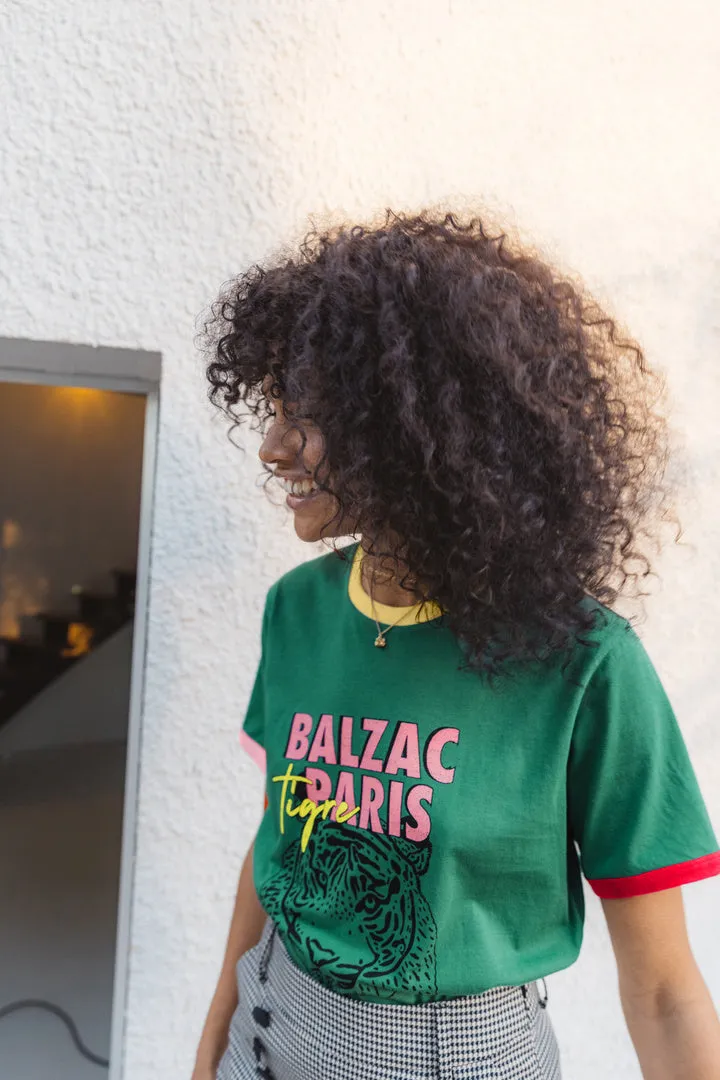 Tee-shirt bree tigre vert