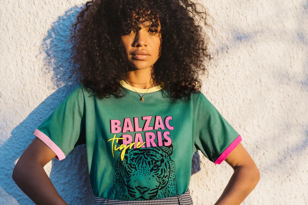 Tee-shirt bree tigre vert