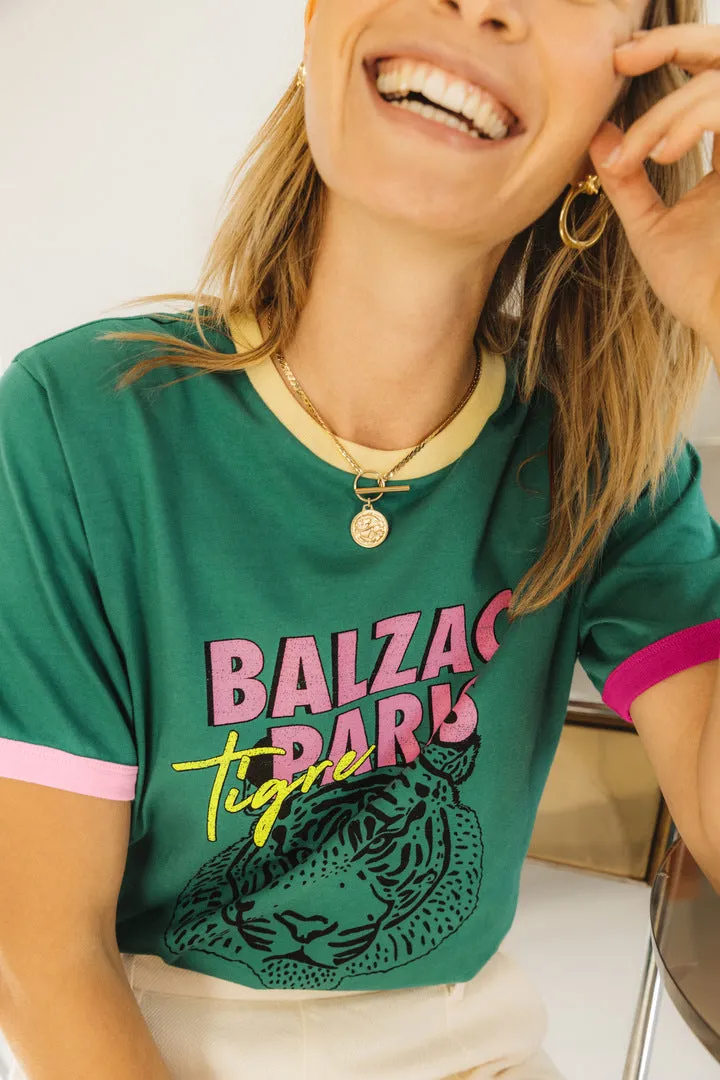 Tee-shirt bree tigre vert