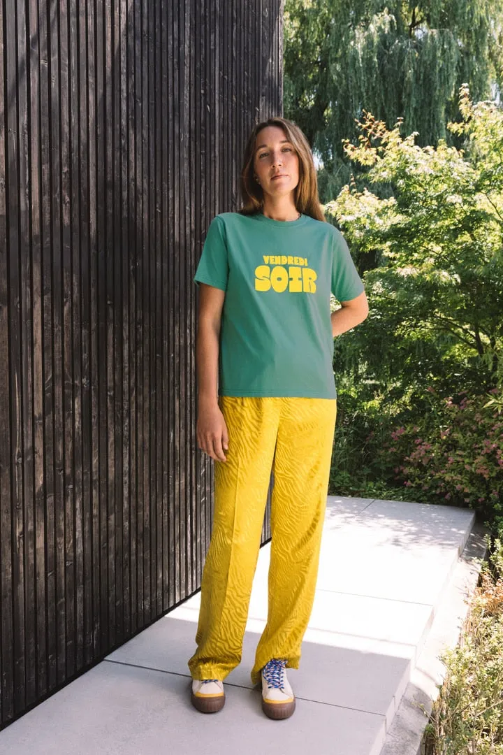Tee-shirt Bree Vendredi soir vert