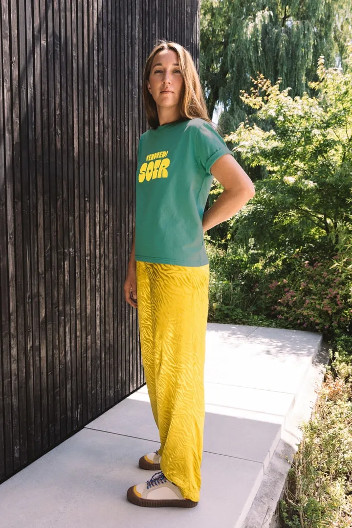 Tee-shirt Bree Vendredi soir vert
