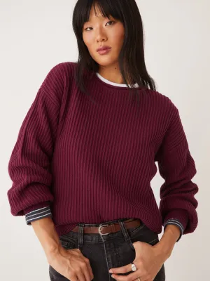 The SeaCell™ Sweater in Cherry