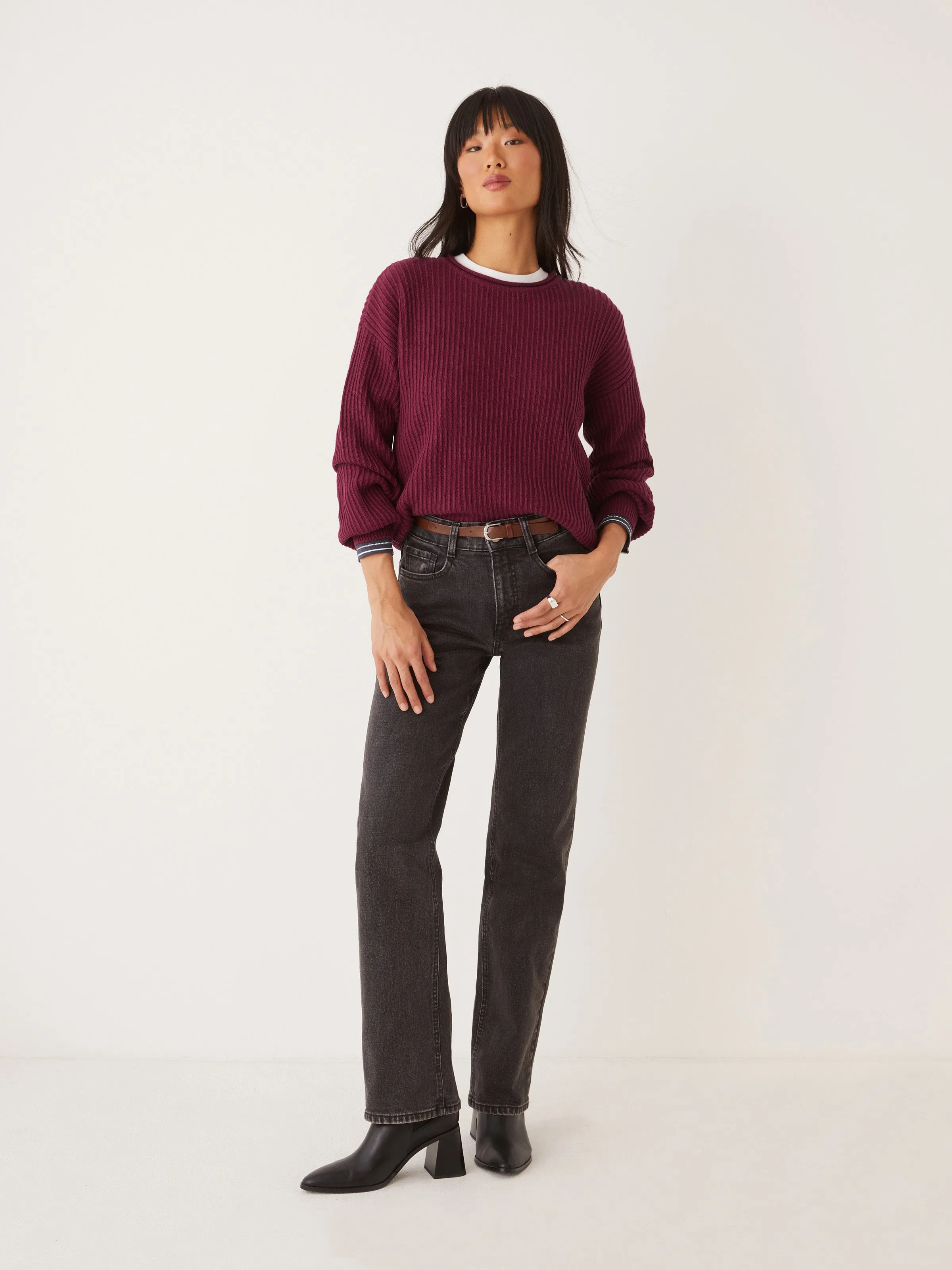 The SeaCell™ Sweater in Cherry