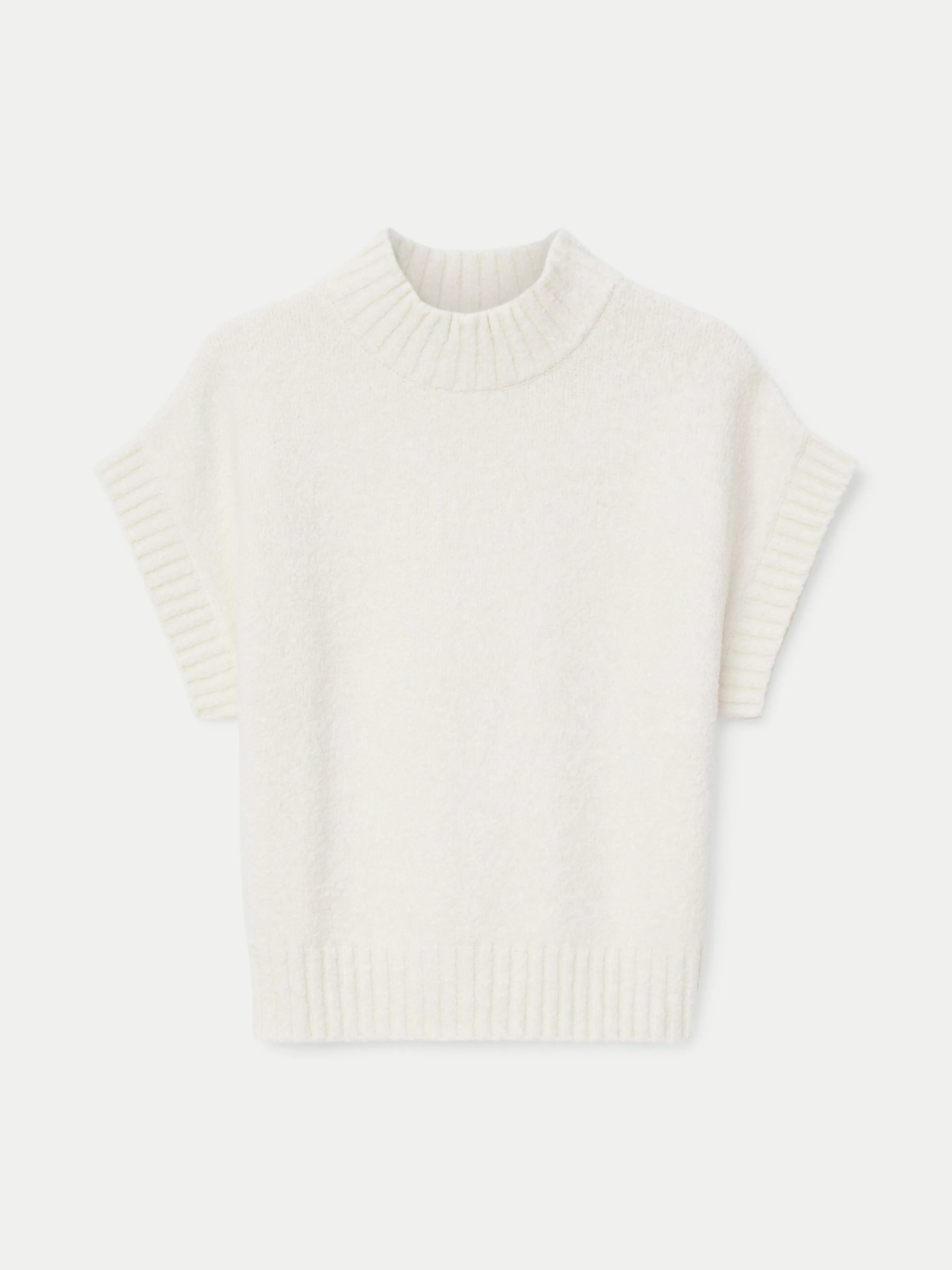 The Seawool® Sweater Vest in White Cream