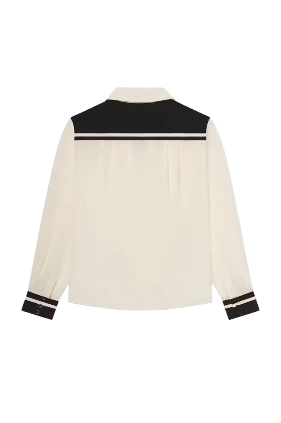 The Silk Pajama Shirt - Alabaster Multi