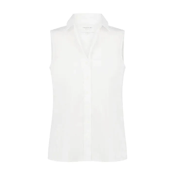 The Sleeveless Shirt White