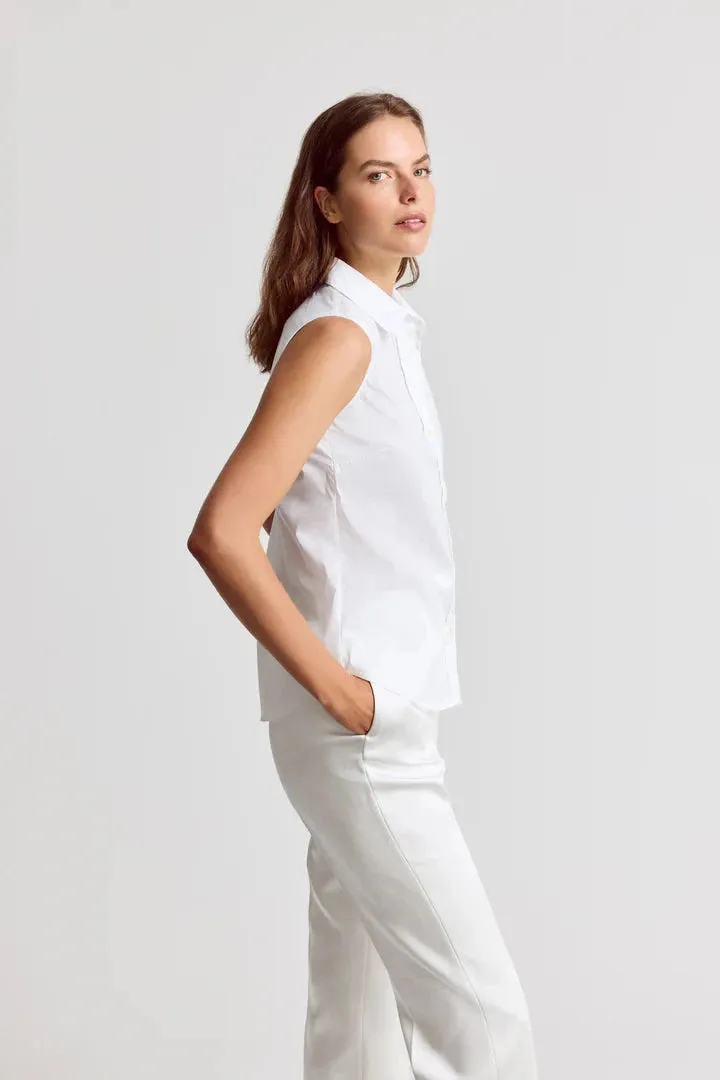 The Sleeveless Shirt White