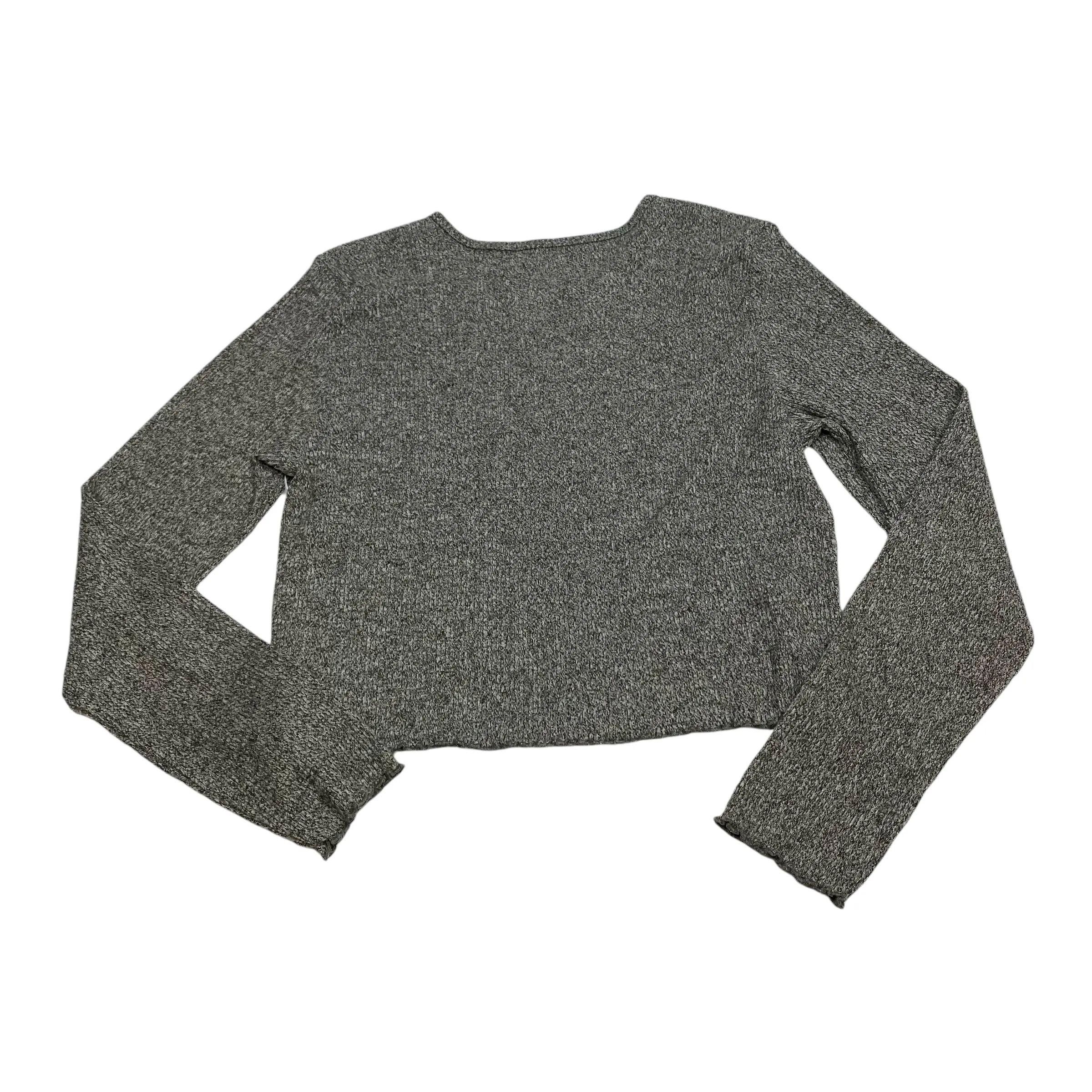 Top Long Sleeve Basic By American Eagle In Grey, Size: Xl