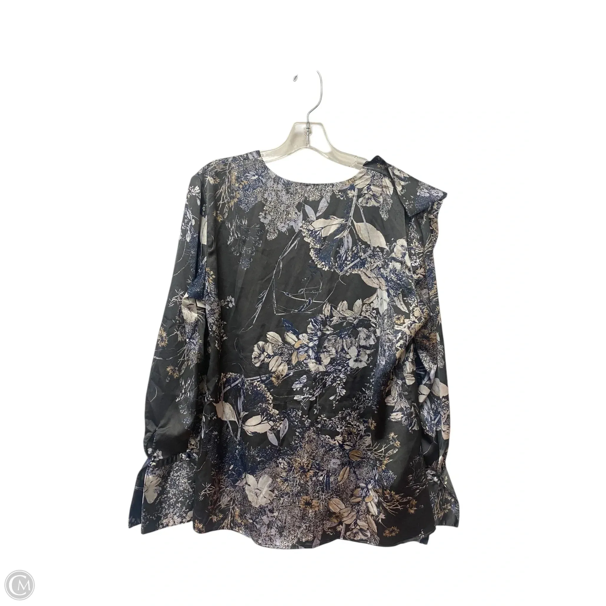Top Long Sleeve By Banana Republic In Floral Print, Size: L