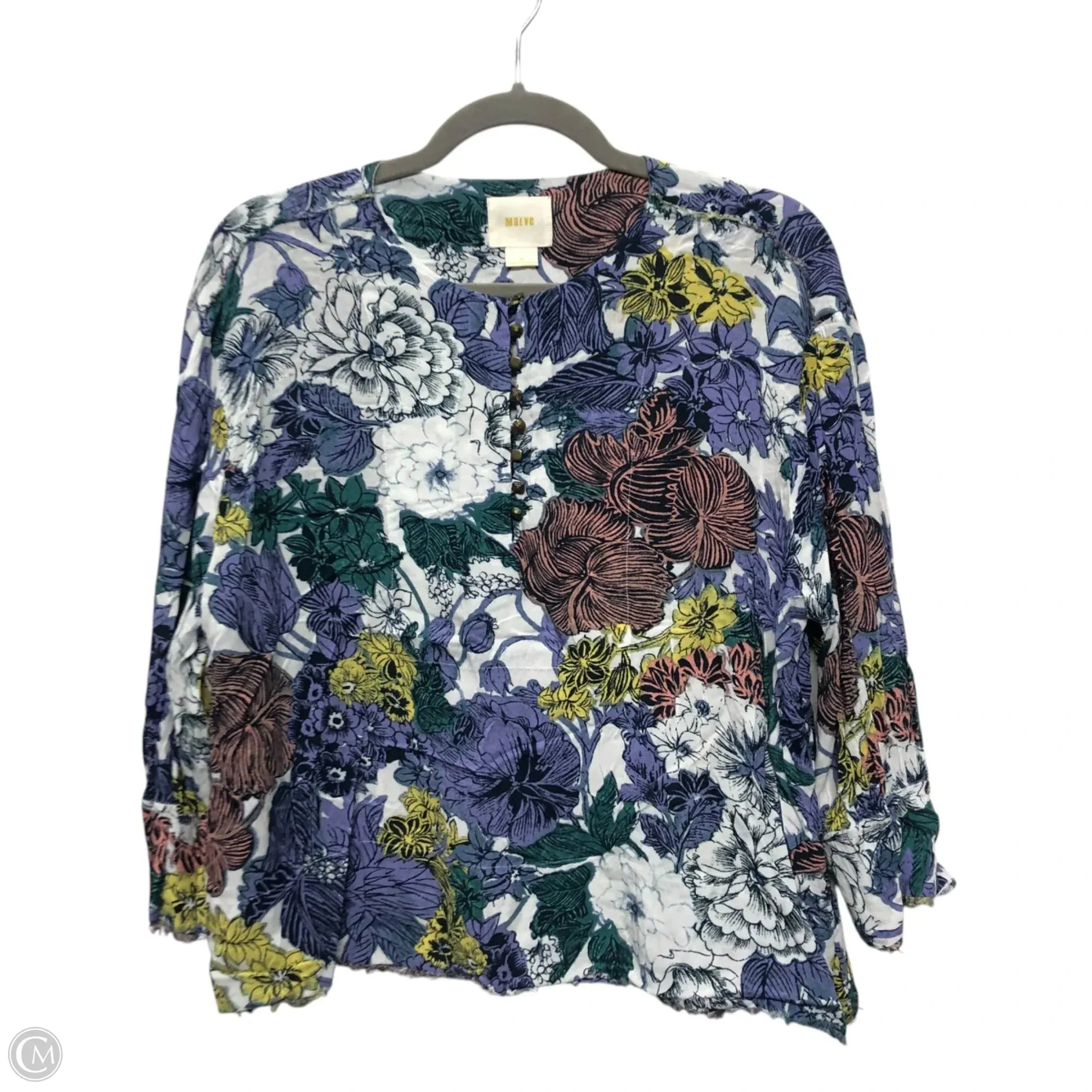 Top Long Sleeve By Maeve In Floral Print, Size: M