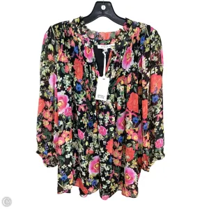 Top Long Sleeve By Rose And Olive In Floral Print, Size: 2x