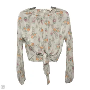Top Long Sleeve By Wayf In Floral Print, Size: S