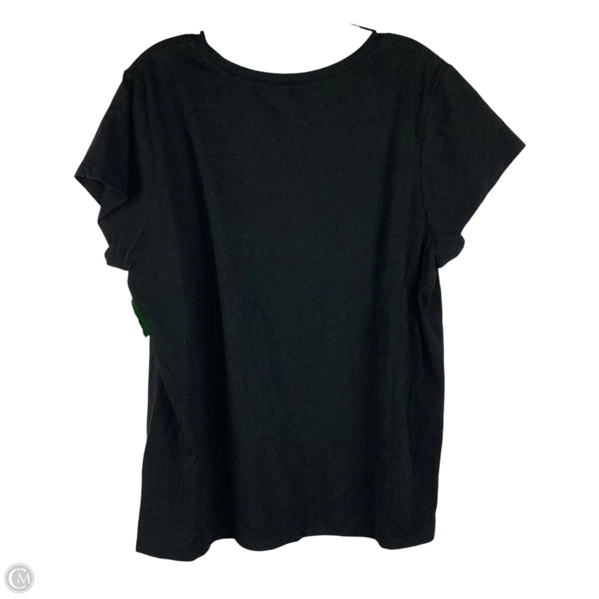 Top Short Sleeve Basic By Calvin Klein In Black, Size: Xl