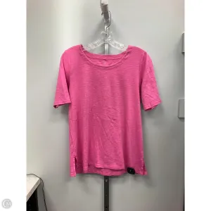 Top Short Sleeve Basic By J. Jill In Pink, Size: S