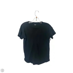Top Short Sleeve Basic By Madewell In Black, Size: S