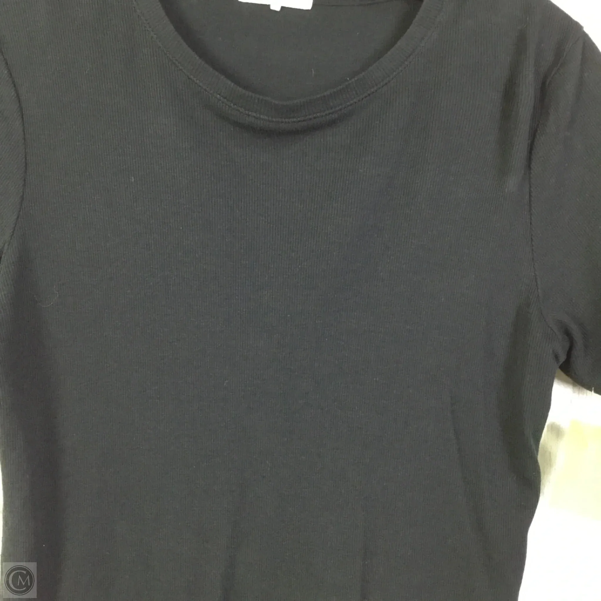 Top Short Sleeve Basic By Rag And Bone In Black, Size: L