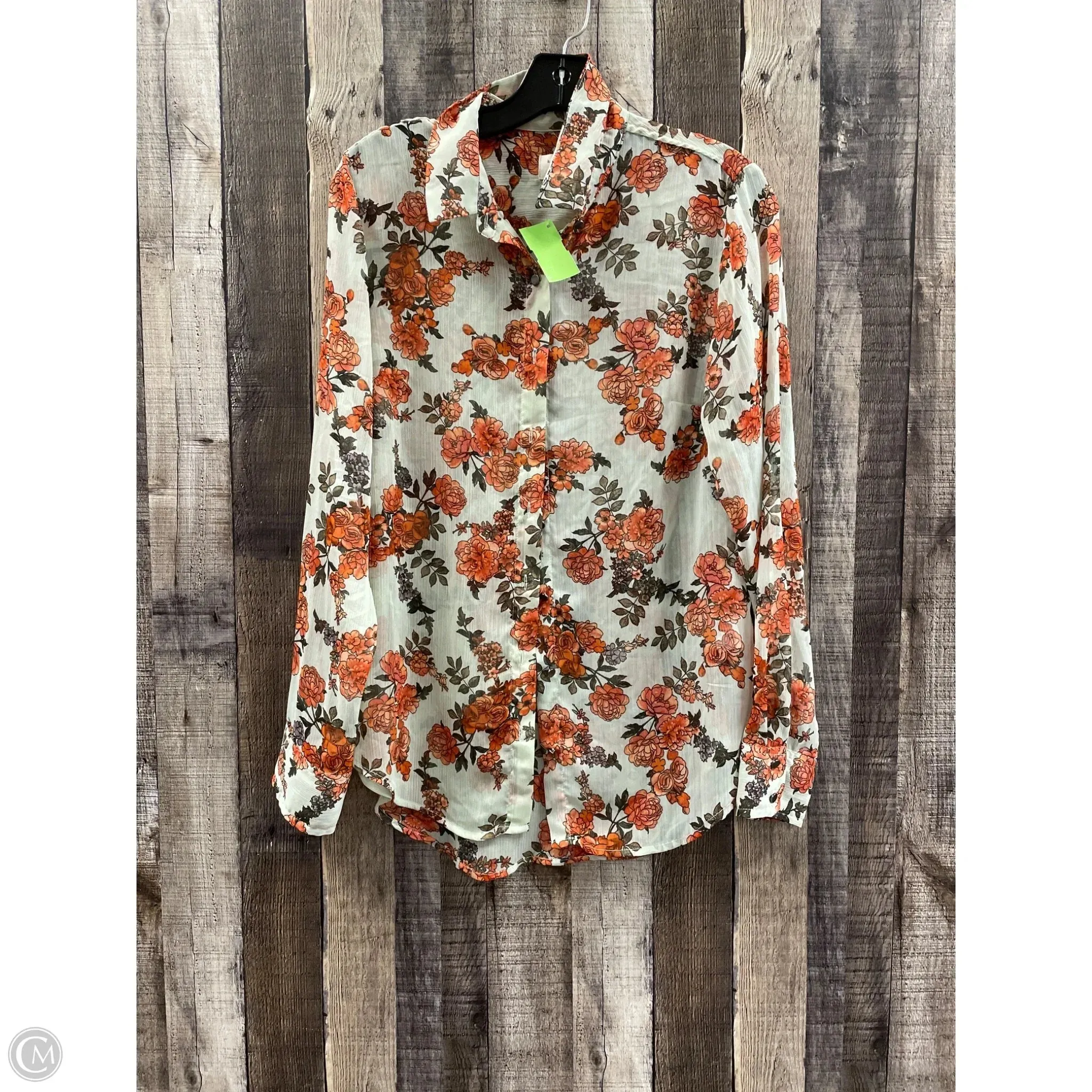 Top Short Sleeve By A New Day In Floral Print, Size: M
