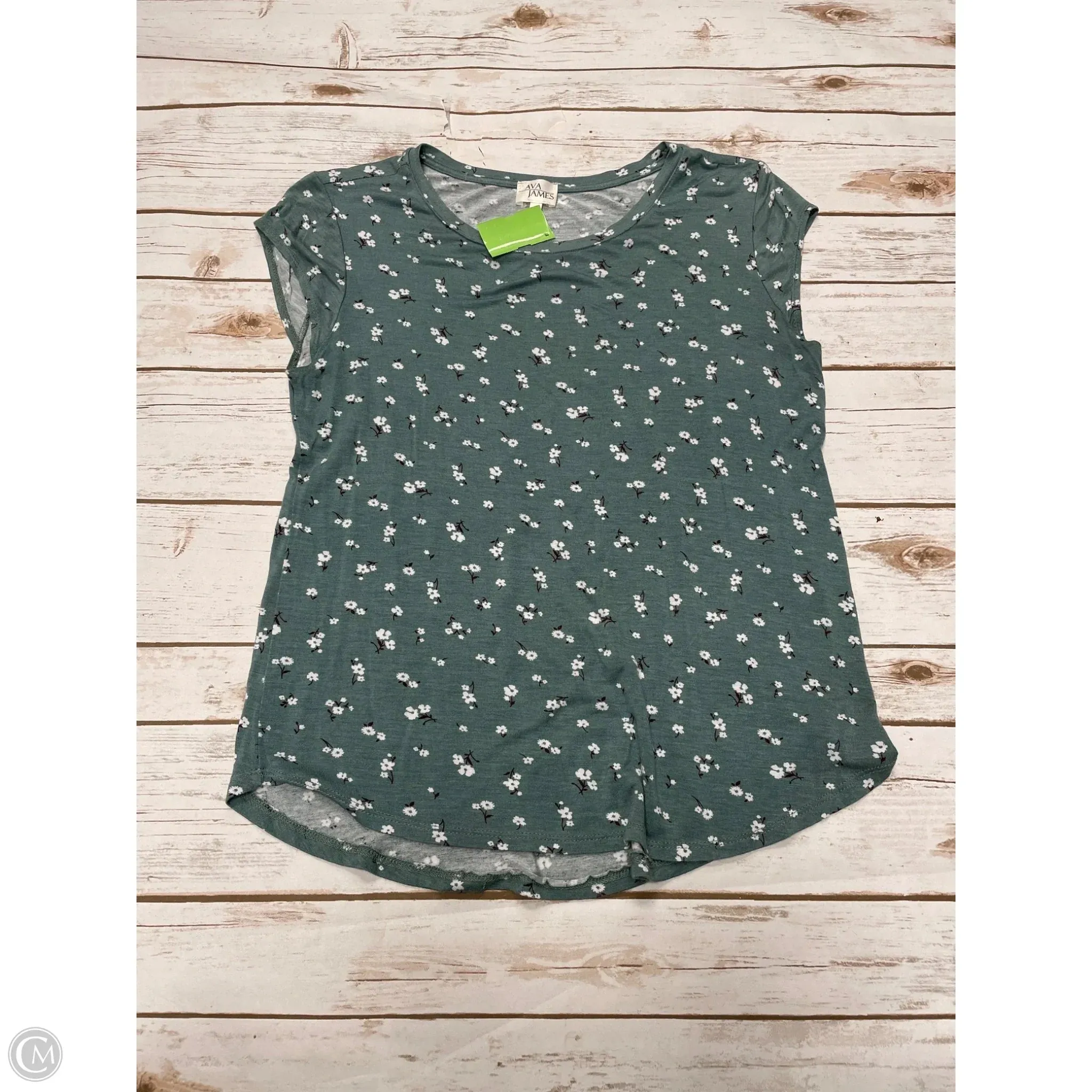 Top Short Sleeve By Ava James In Floral Print, Size: M