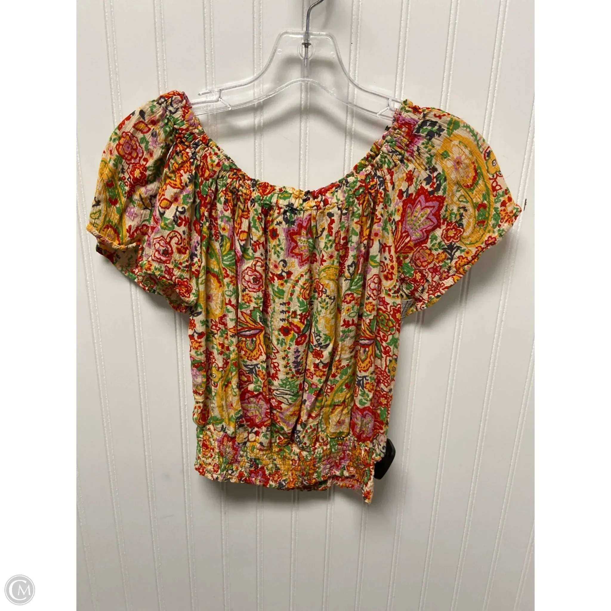 Top Short Sleeve By Cynthia Rowley In Floral Print, Size: Xs