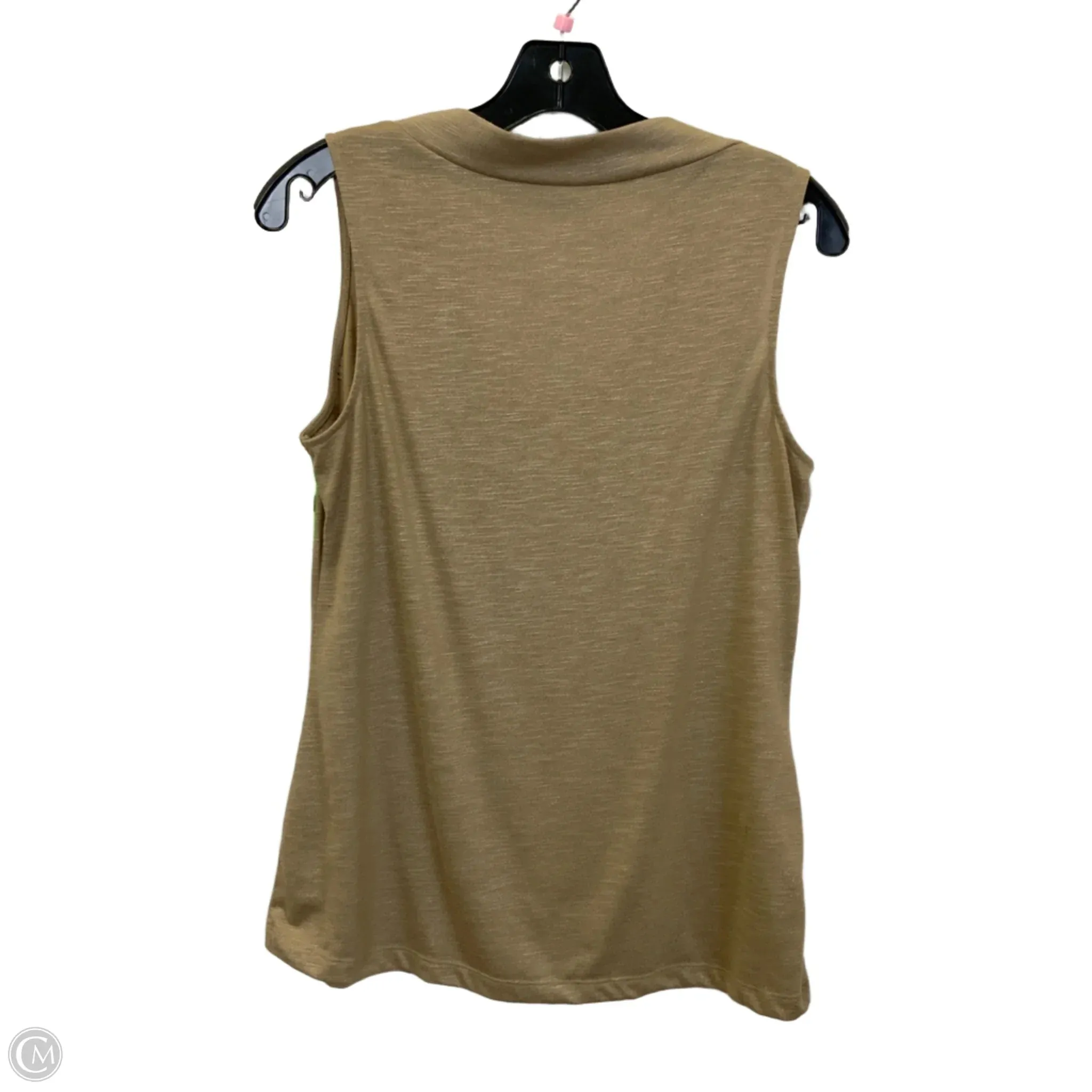 Top Sleeveless Basic By New York And Co In Tan, Size: L