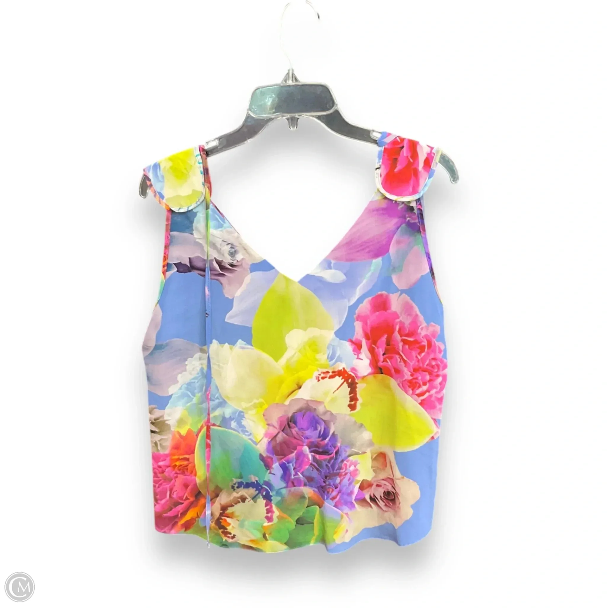 Top Sleeveless By Amanda Uprichard In Floral Print, Size: M