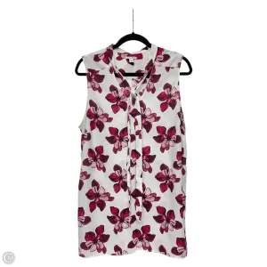 Top Sleeveless By Halogen In Floral Print, Size: Xl