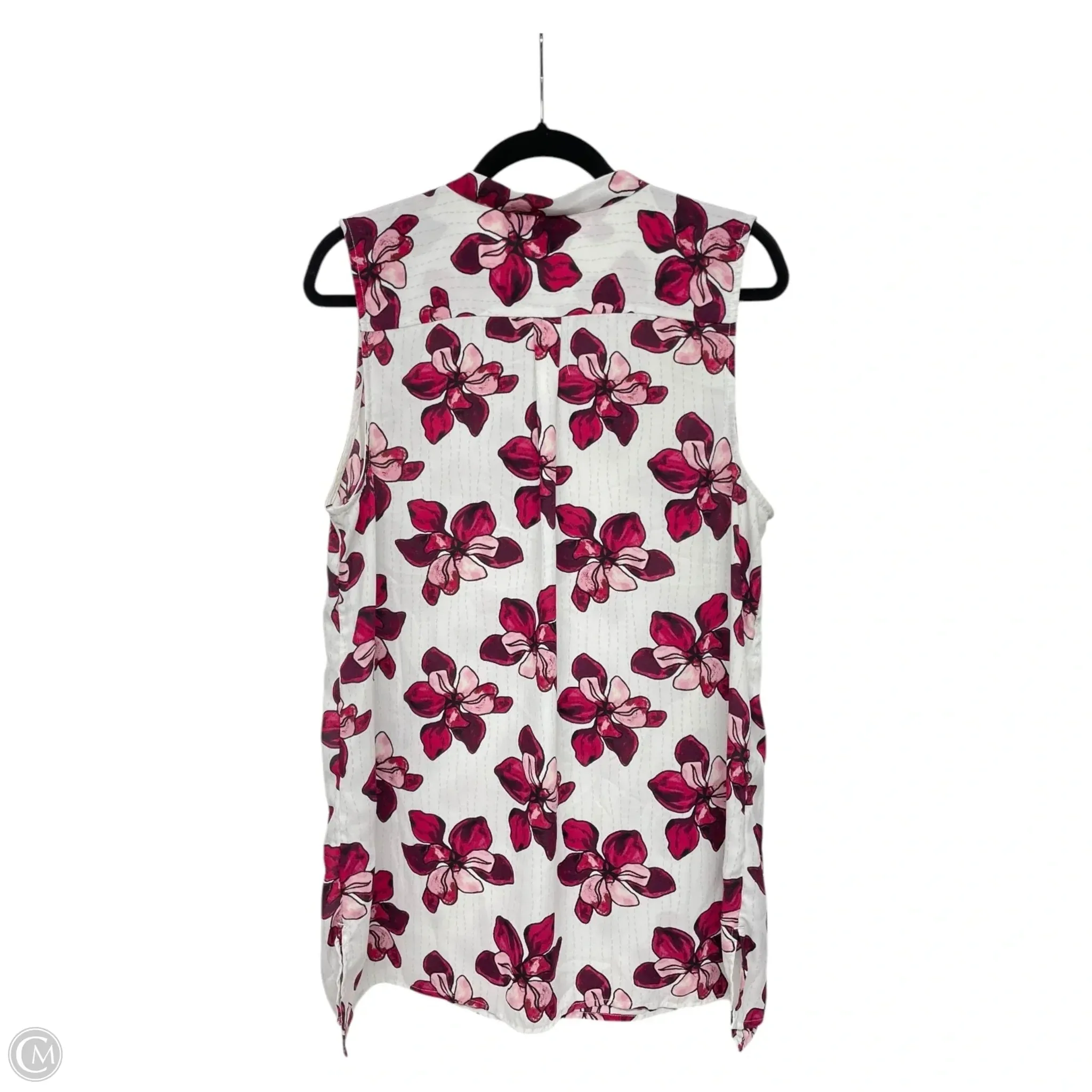 Top Sleeveless By Halogen In Floral Print, Size: Xl