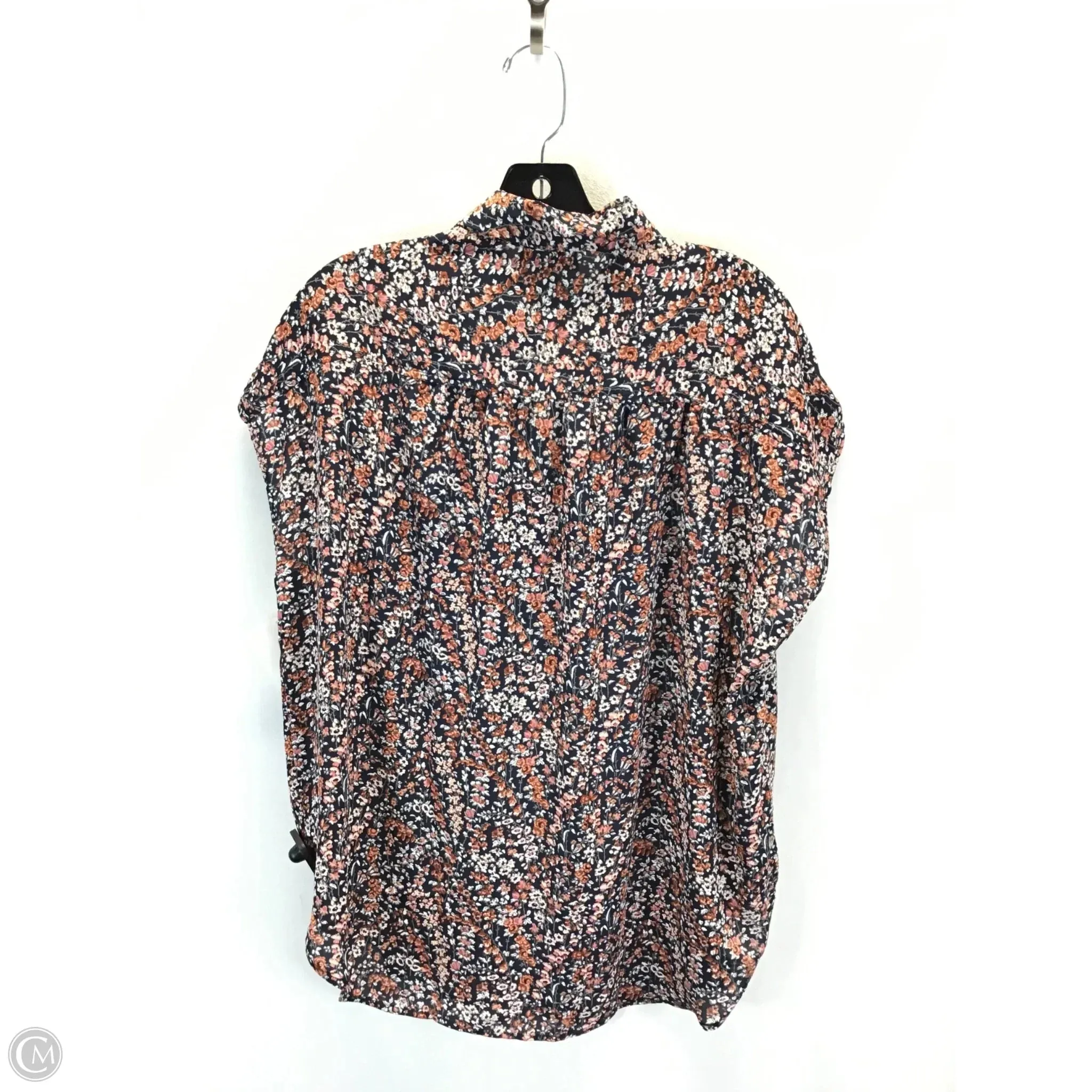 Top Sleeveless By Loft In Floral Print, Size: L