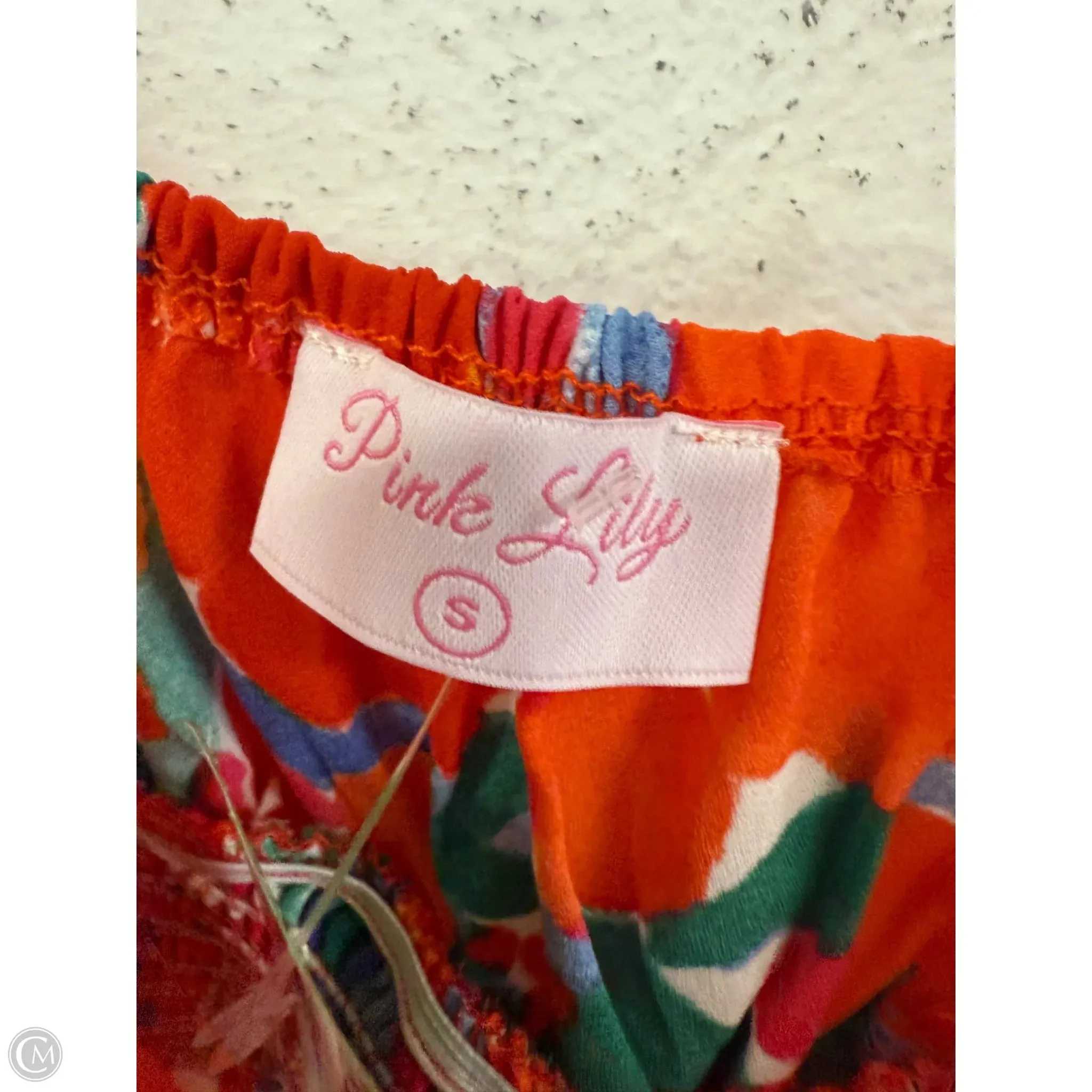 Top Sleeveless By Pink Lily In Floral Print, Size: S