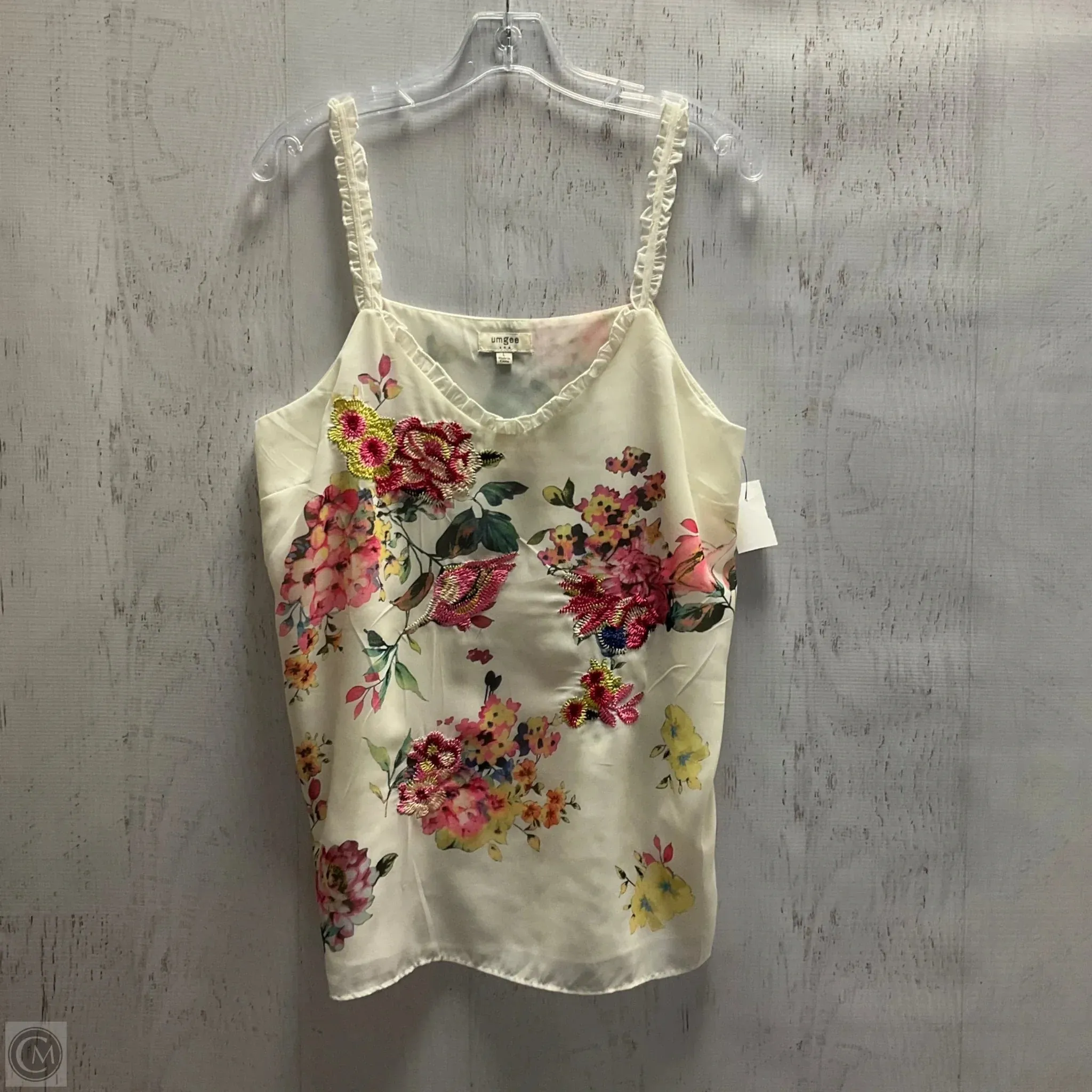 Top Sleeveless By Umgee In Floral Print, Size: L