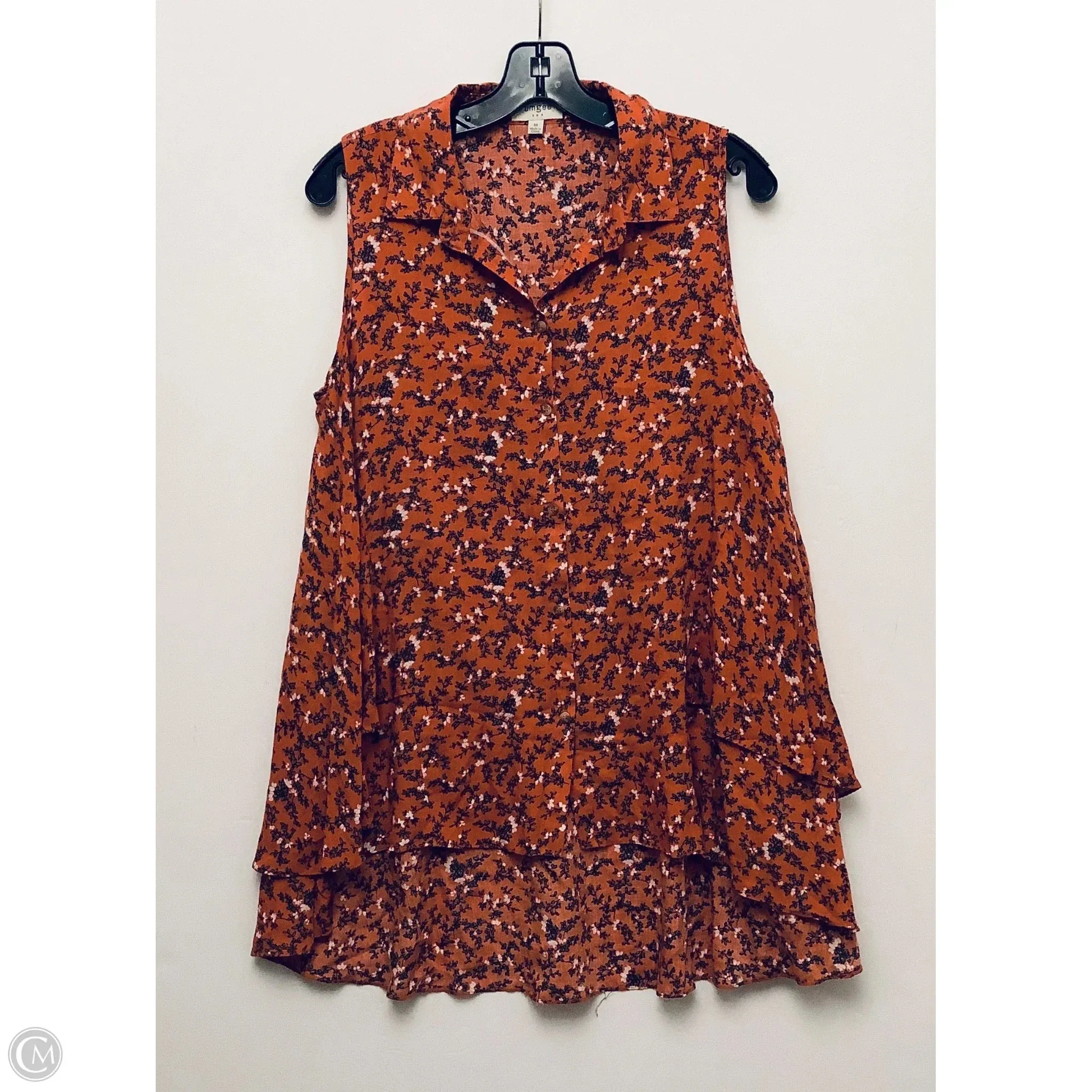 Top Sleeveless By Umgee In Floral Print, Size: M