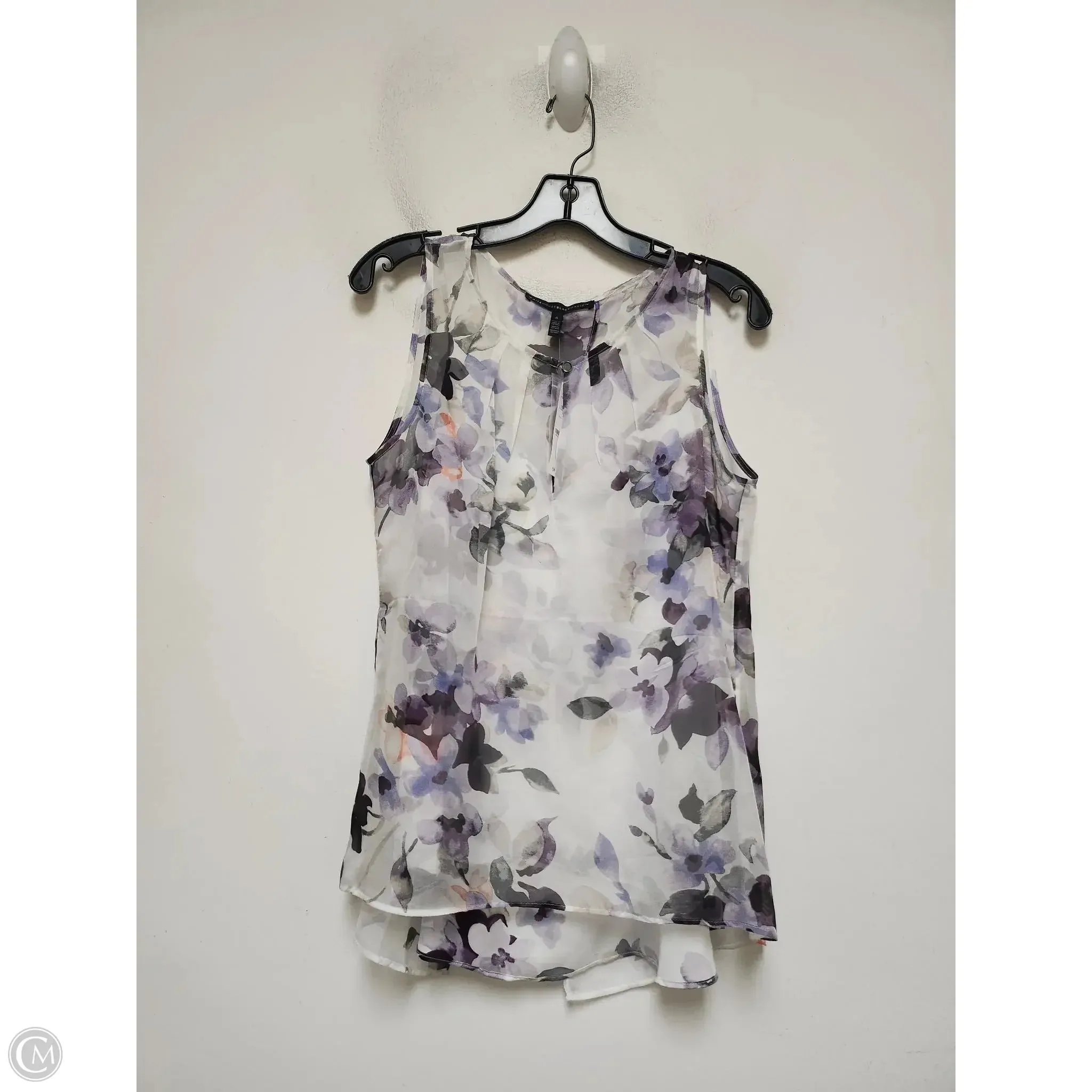 Top Sleeveless By White House Black Market In Floral Print, Size: S