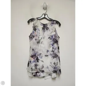 Top Sleeveless By White House Black Market In Floral Print, Size: S
