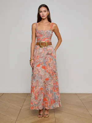 Torin Pleated Maxi Skirt